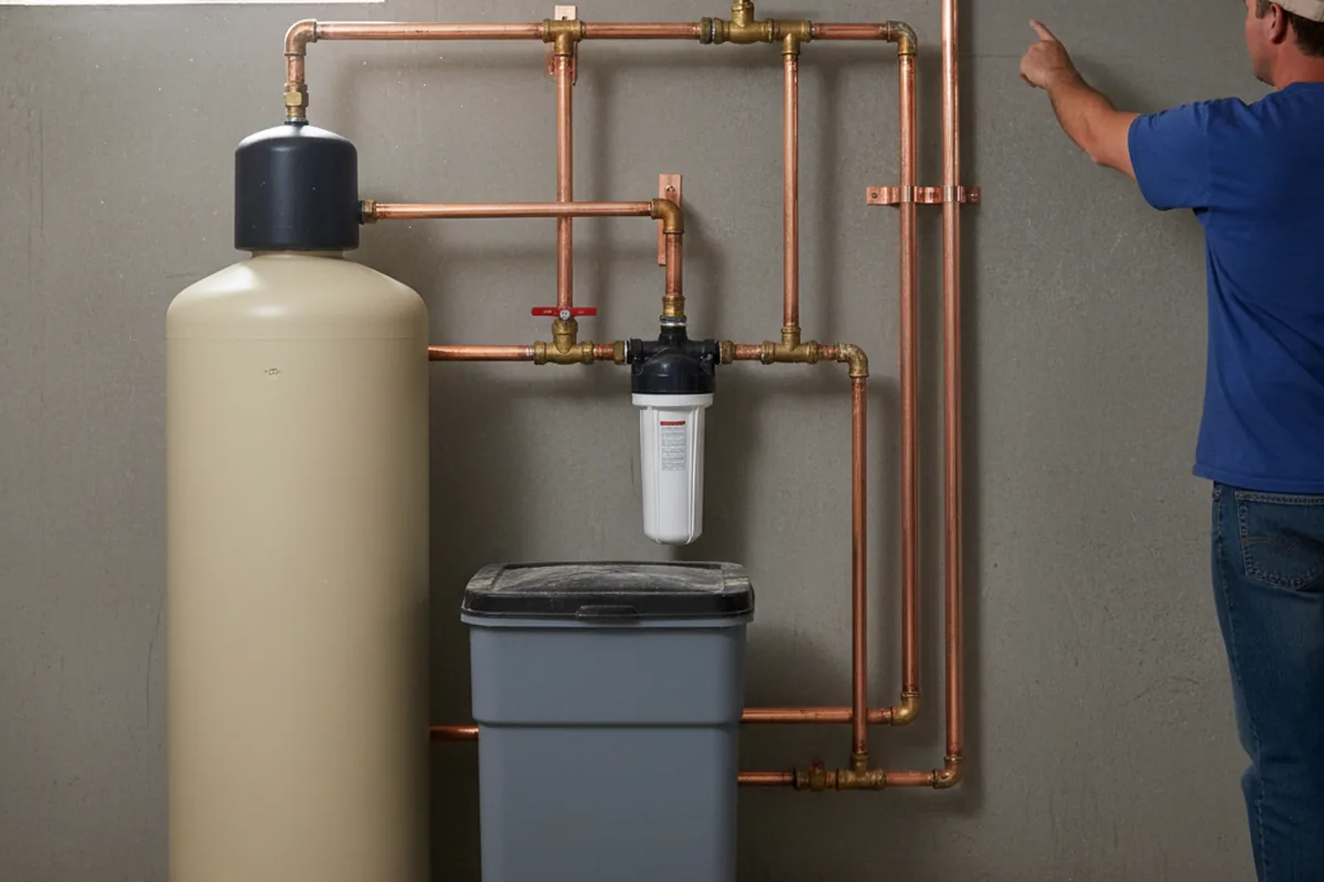 Whole-house water treatment system installed in Chevy Chase