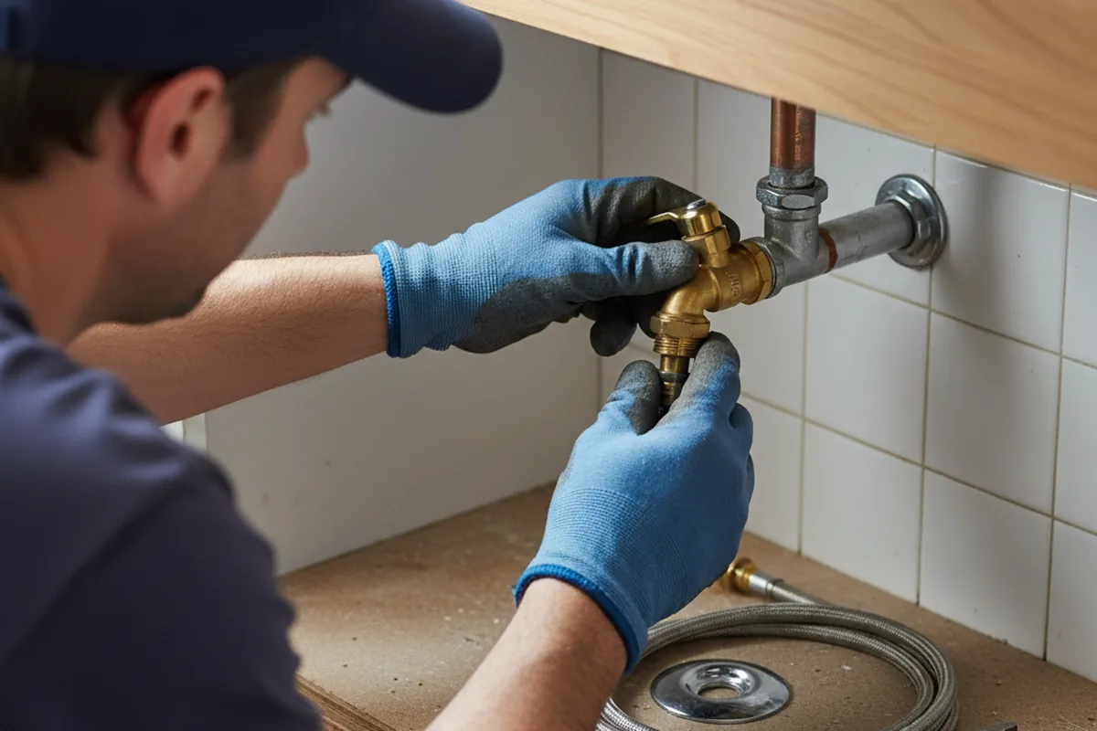 Shutoff valve and fitting work during Emergency Plumbing in Chevy Chase
